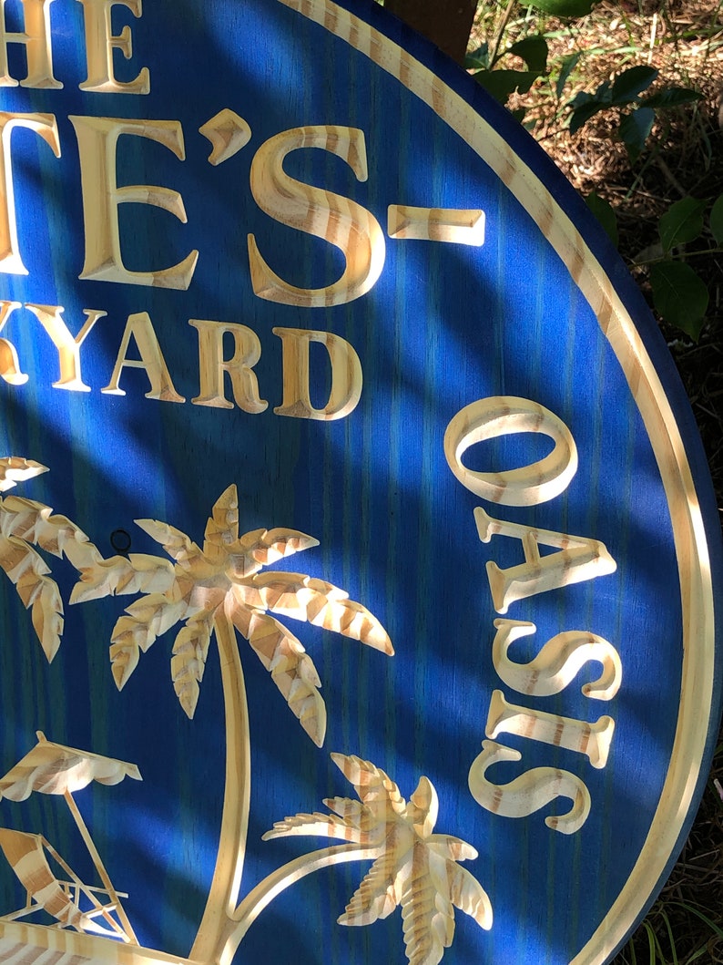 Beach Bar Sign Personalized Bar Sign Beach Bar Sign Carved Etsy