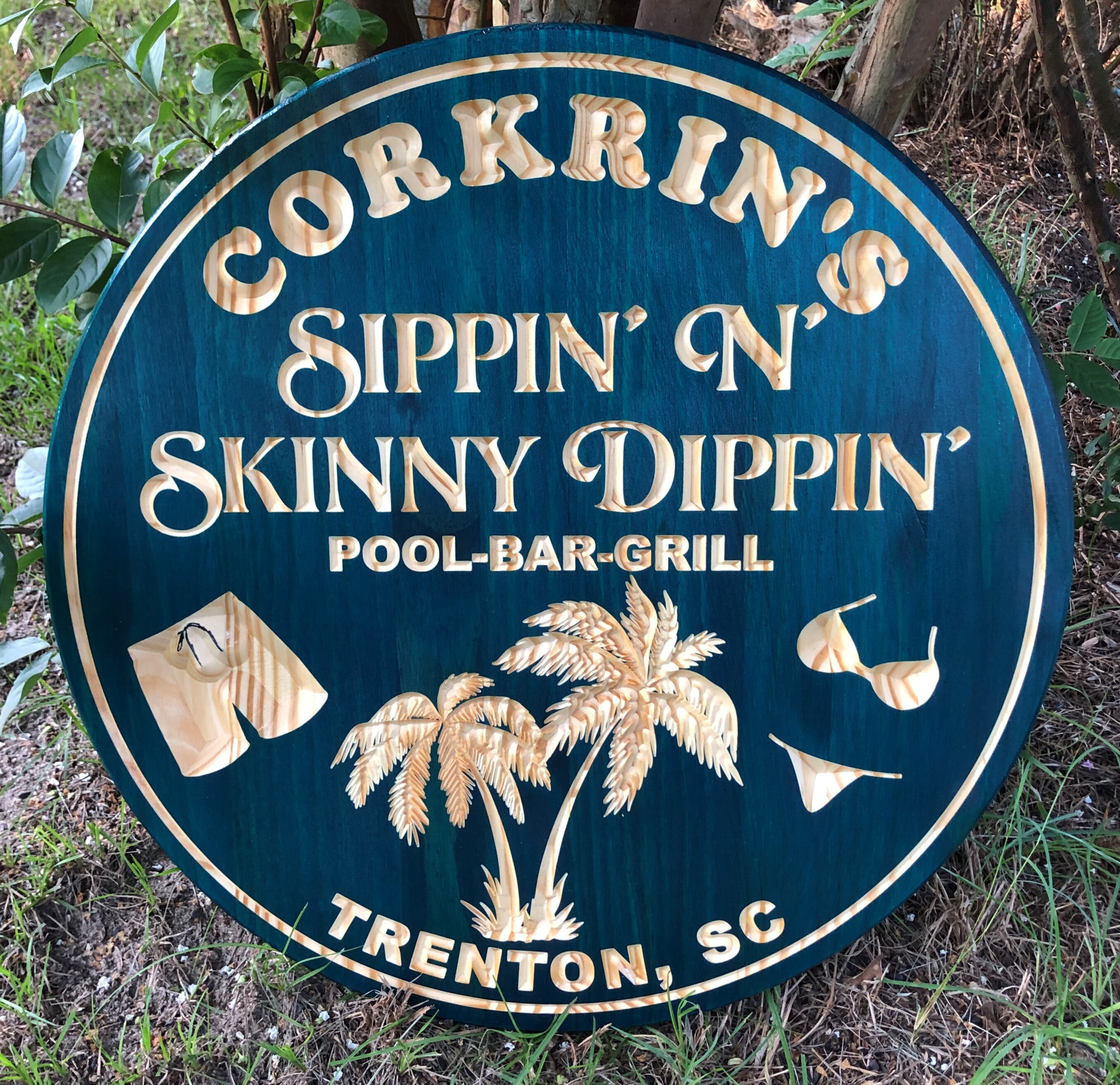 Beach Bar Sign, Personalized Bar Sign, Beach Bar Sign