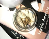 Shell paper weight glass seashells vintage paper weight vintage seashells