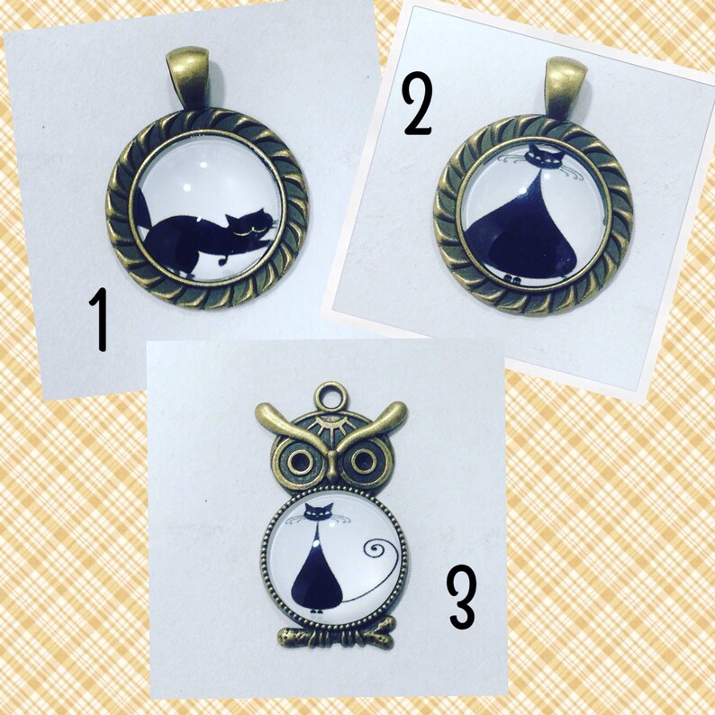 Funny Pendants Black Cats
