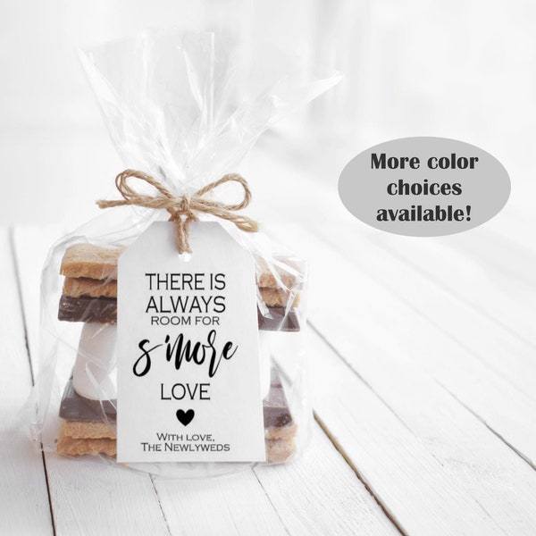 Pack of 40 There Is Always Room For S'More Love Wedding Tag/DIY Favor Kit, Wedding Favor Tag, Thank You Tag, Custom Tag - Handmade To Order