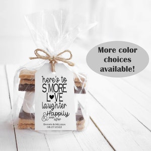 Wedding Favors Pack of 40 S'more Love Laughter and Happily Ever After Tag/DIY Favor Kit; Fun and Unique Wedding Favors; Party Favors