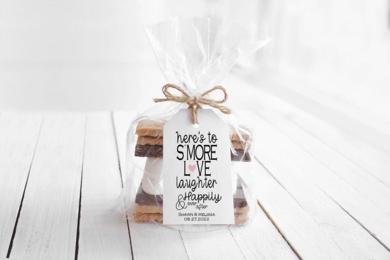 Wedding Favors Pack of 40 S'more Love Laughter and Happily Ever After Tag/DIY Favor Kit Fun and Unique Wedding Favors Party Favors image 2