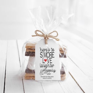 Wedding Favors Pack of 40 S'more Love Laughter and Happily Ever After Tag/DIY Favor Kit Fun and Unique Wedding Favors Party Favors image 3