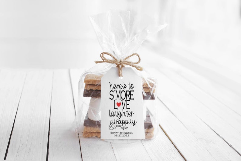 Wedding Favors Pack of 40 S'more Love Laughter and Happily Ever After Tag/DIY Favor Kit Fun and Unique Wedding Favors Party Favors image 3