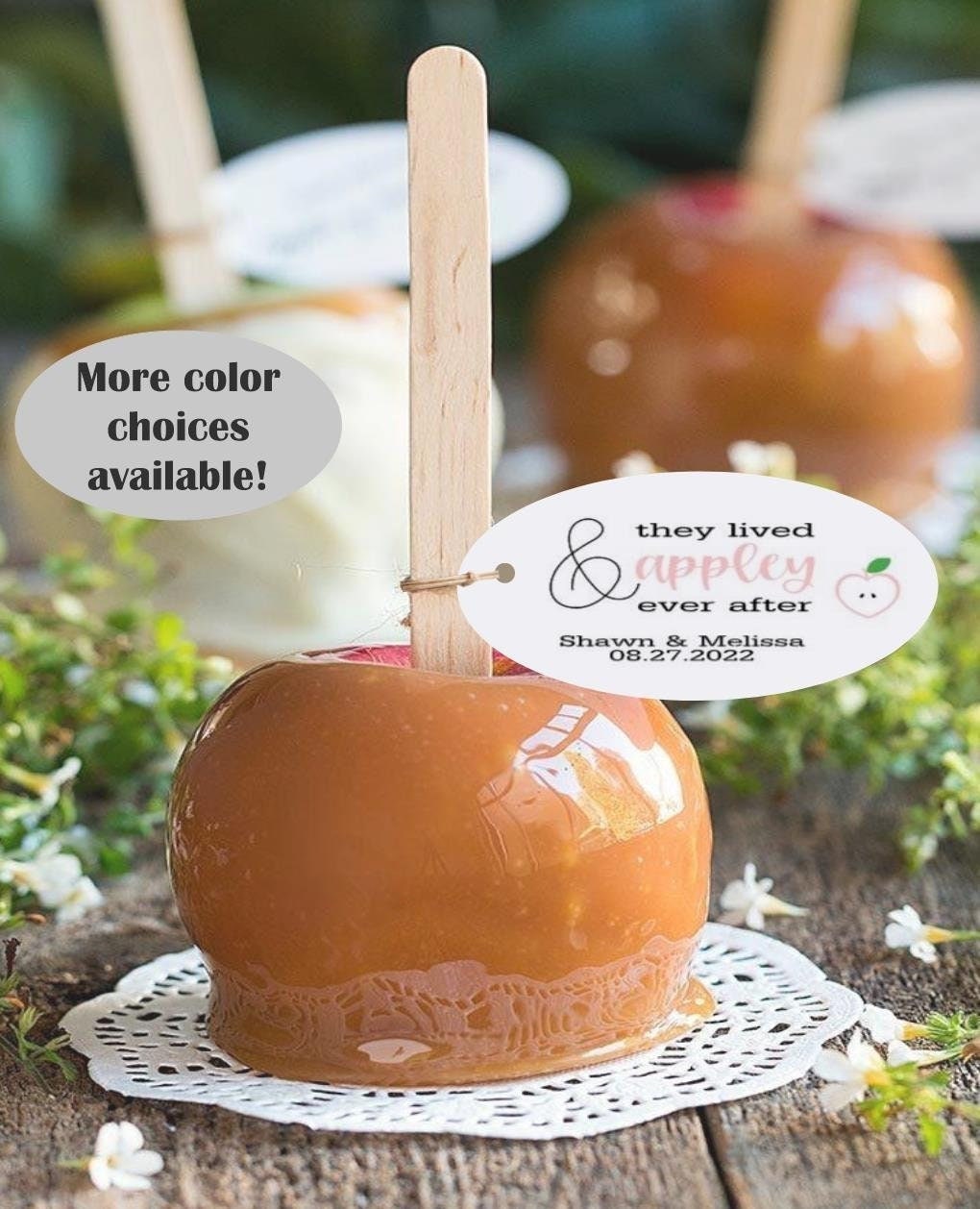 Apple Wedding Tags