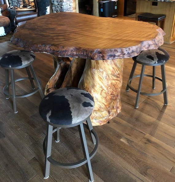 Handmade Salvaged Redwood Slab Dining Table By Thomas Lutz Design