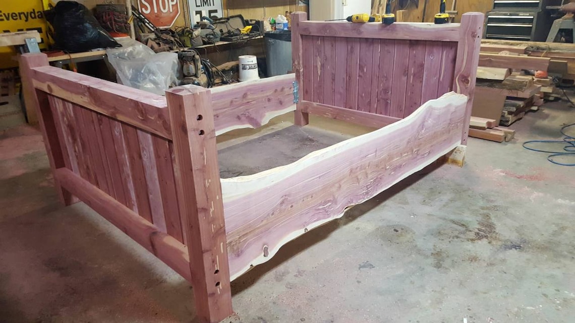 Bed Frame, Cedar Bed, Post Bed, Custom Made Frame, Cedar Frame, Cedar