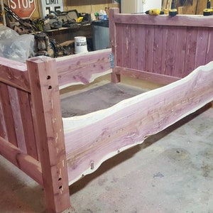 Bed Frame, Cedar Bed, Post Bed, Custom Made Frame, Cedar Frame, Cedar Post Bed image 2