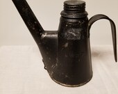 Railroadiana. Early Lehigh Valley Railroad Small Oil Can. Embossed LVRR. The LVRR Primarily Hauled Anthracite Coal. Spout, Handle, Cap.