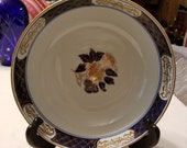 Vintage 8 3 4 quot Wide Gold Imari Hand Painted Floral Peacock Design Bowl. 3 1 2 quot Tall. Ex Cond. Manufacturers Mark. Free Shippin in U.S.A.