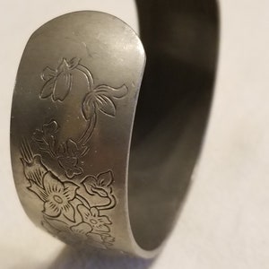 Pewter 2024 cuff bracelet