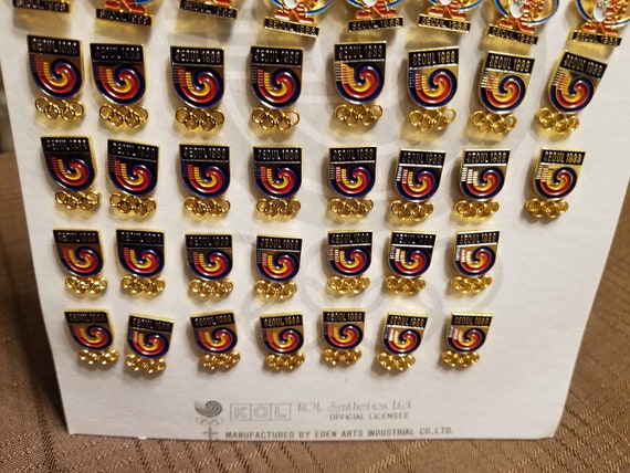 88 Seoul Winter Olympic Games Pins. Complete Set of 50 Pins