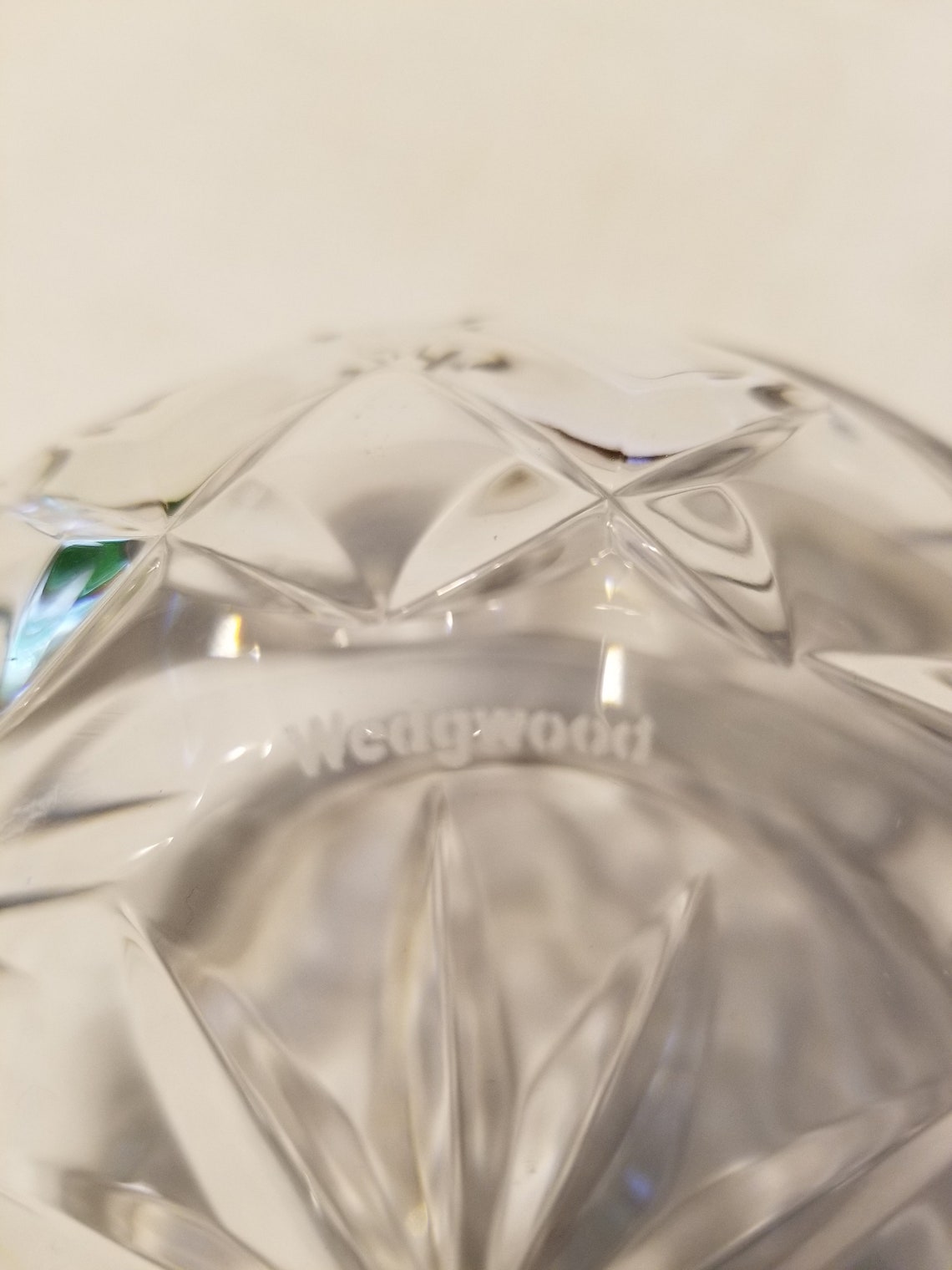 Wedgwood Lead Crystal 4 1/2 Bowl/vase. Has a 1/16 Etsy