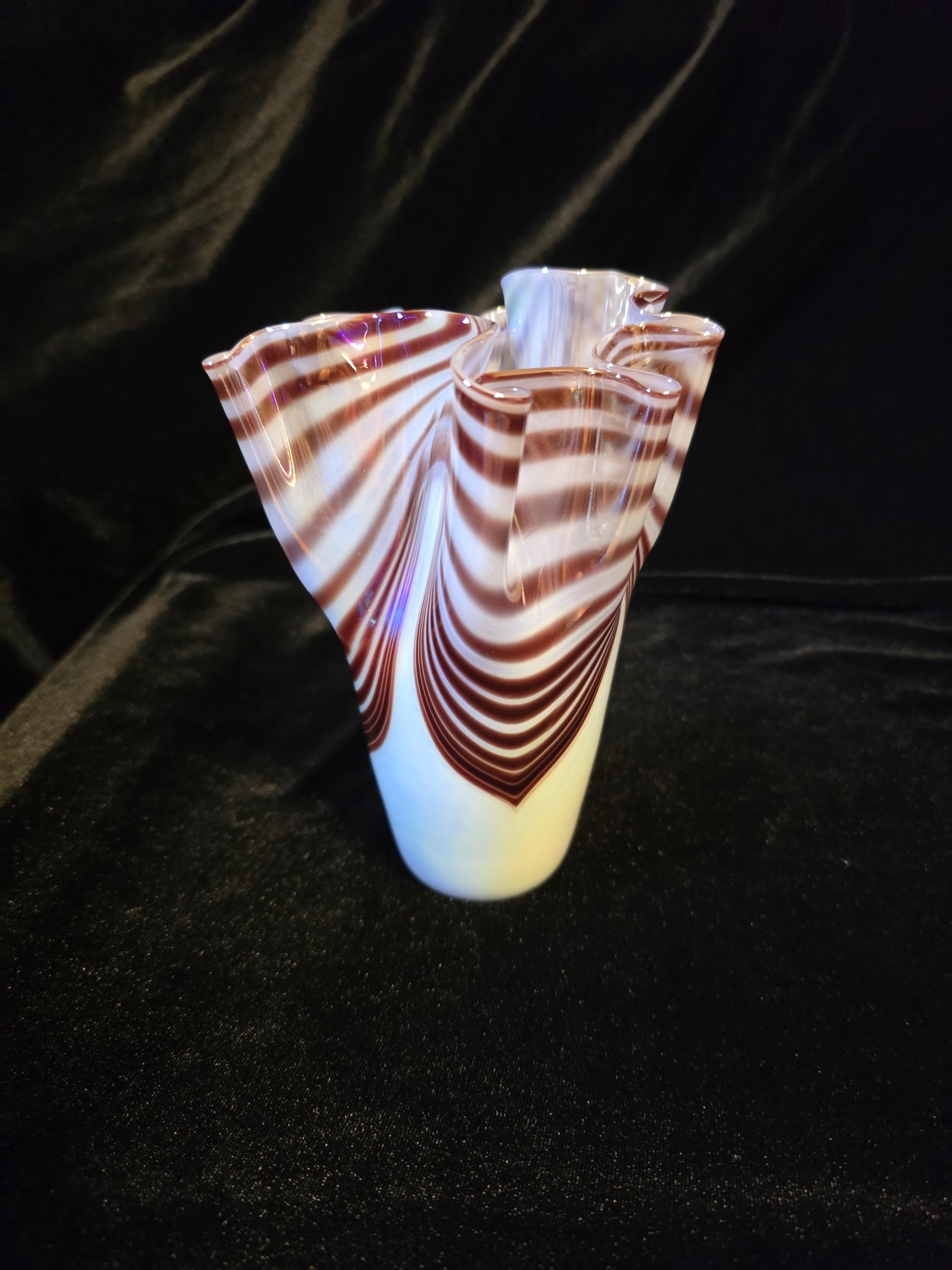 Striped Murano Vase - Etsy
