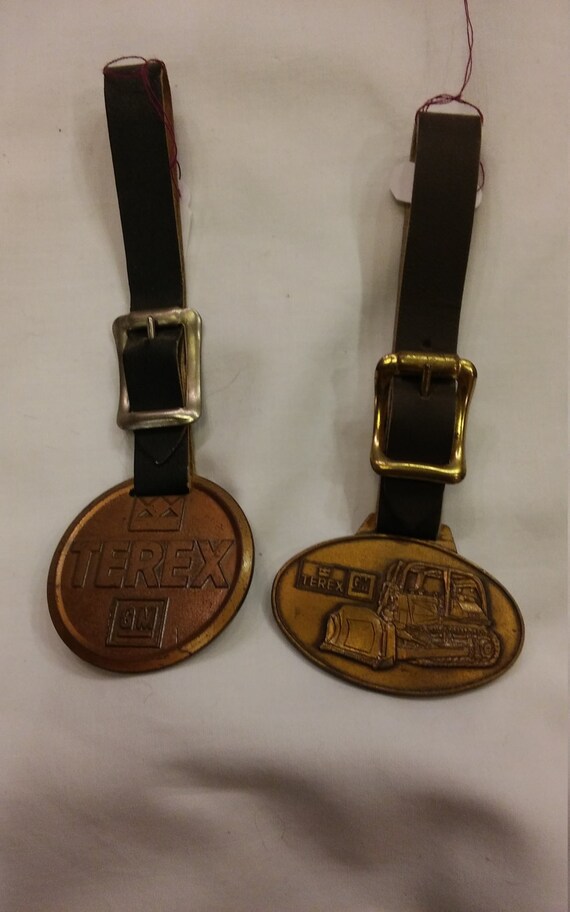 2 Vintage Advertising Watch FOBs from TEREX a Div… - image 5