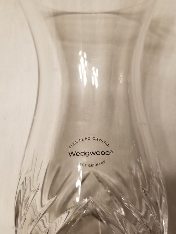 Beautiful Wedgewood Full Lead Crystal Vase West Germany Nice Etsy