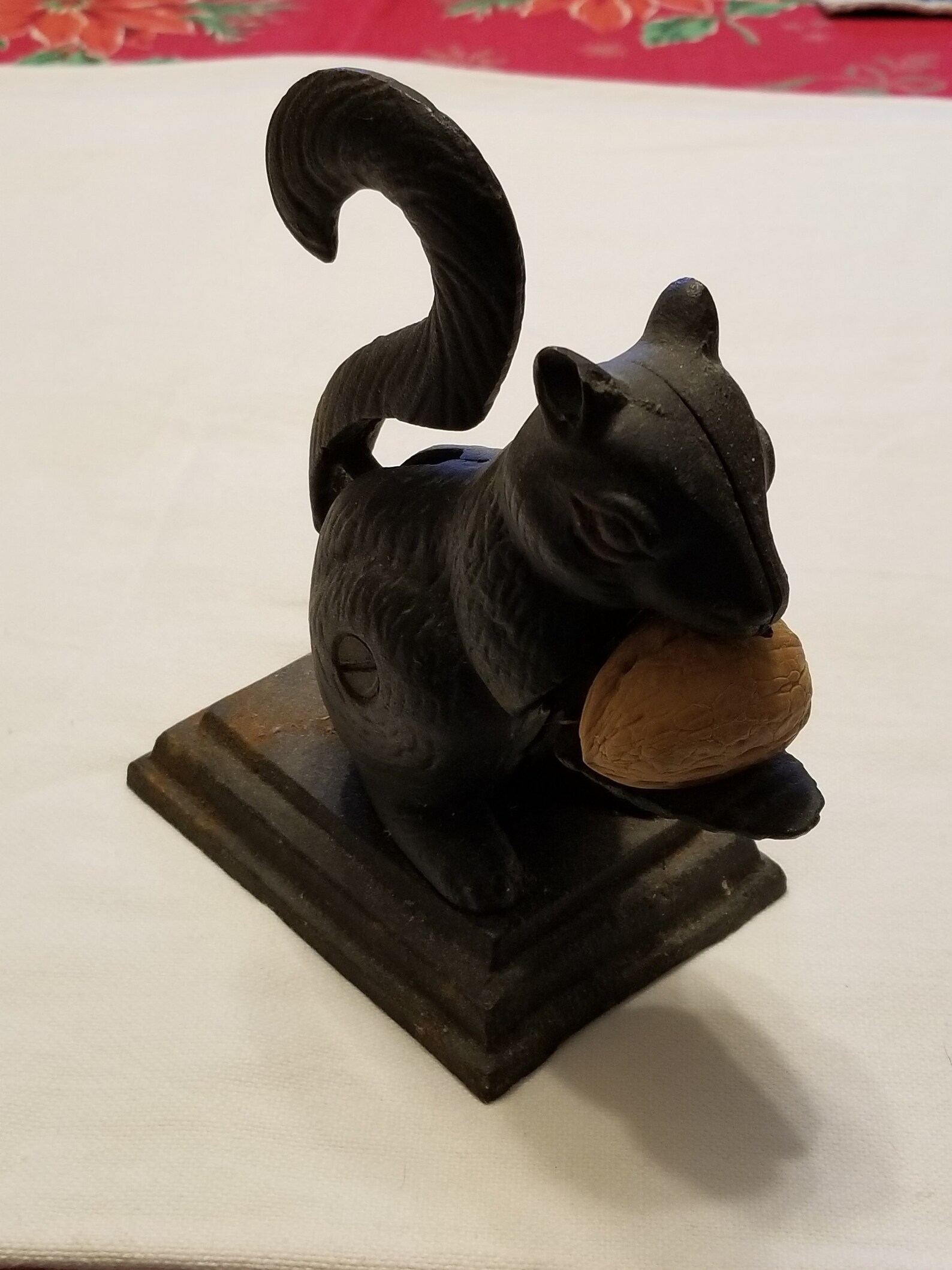 Vintage 5 Tall Cast Iron Nutcracker Squirrel. Has the Etsy