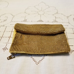 Gold Mesh Whiting and Davis Zippered Change Purse. Manufacturers Label Inside. Very Nice Cond. Gr8 Gift Idea. Very Clean. Free Ship&#39;n USA.