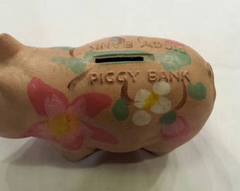 Vintage 1960s Wenden-Crafts New York. Pressed Pulp. Rare Piggy Bank. Nicely Used Condition. 6" L, 3" W, 4" H. Great Collectible. V Nice.