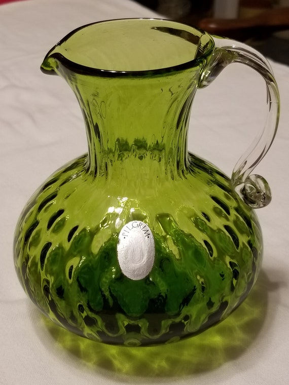 Vintage Pilgrim Glass 6 Tall 5 W Blown Glass Etsy