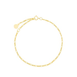 Gold Figaro Chain Bracelet