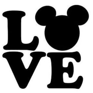File SVG &quot;Adoro le orecchie di Topolino&quot; per Cricut