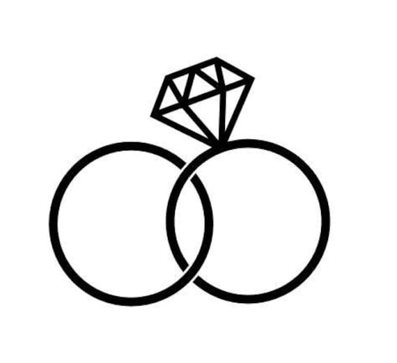 Download Svg Cut File For Cricut Wedding Rings Diamond Ring Wedding Etsy SVG Cut Files