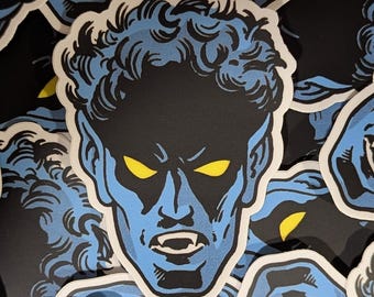 Pegatina de vinilo retro de Nightcrawler