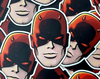 Retro Daredevil Vinyl Sticker