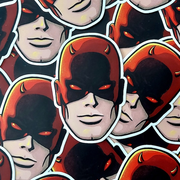 Retro Daredevil Vinyl Sticker