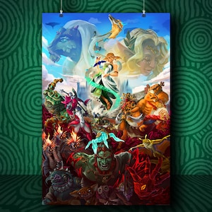Tears of the Kingdom Fan Poster - Heavyweight Matte Paper - 4 SizesSplatteredcolors