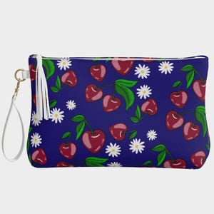 Cherry Hearts Makeup Bag
