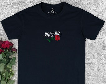 Hopeless Romantic Rose T-shirt - Aesthetic Clothing, Aesthetic Shirt, Rose Shirt, Tumblr Clothing, Tumblr Shirt,Grunge Shirt,Grunge Clothing