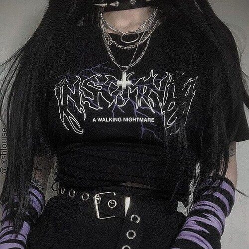 Insomnia Shirt Grunge Clothing Grunge Shirt Emo E Girl Etsy Uk