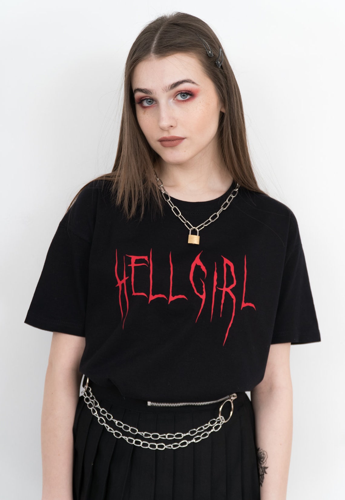 Hell Girl T-shirt Aesthetic Shirt Aesthetic Clothing Hell | Etsy