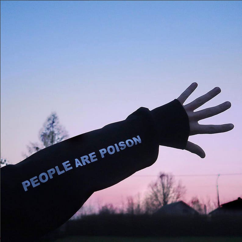 People Are Poison Hoodie Aesthetic Hoodie Aesthetic Clothing Tumblr Hoodie Grunge Hoodie Tumblr Clothing Grunge Clothing Rose image 7