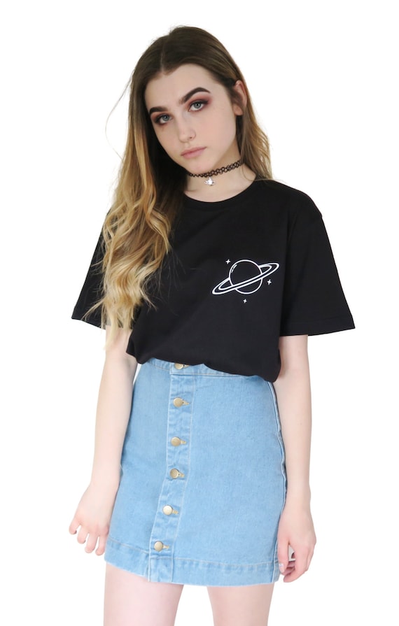 Saturn T-shirt Planet T-shirt Aesthetic Clothing Aesthetic 