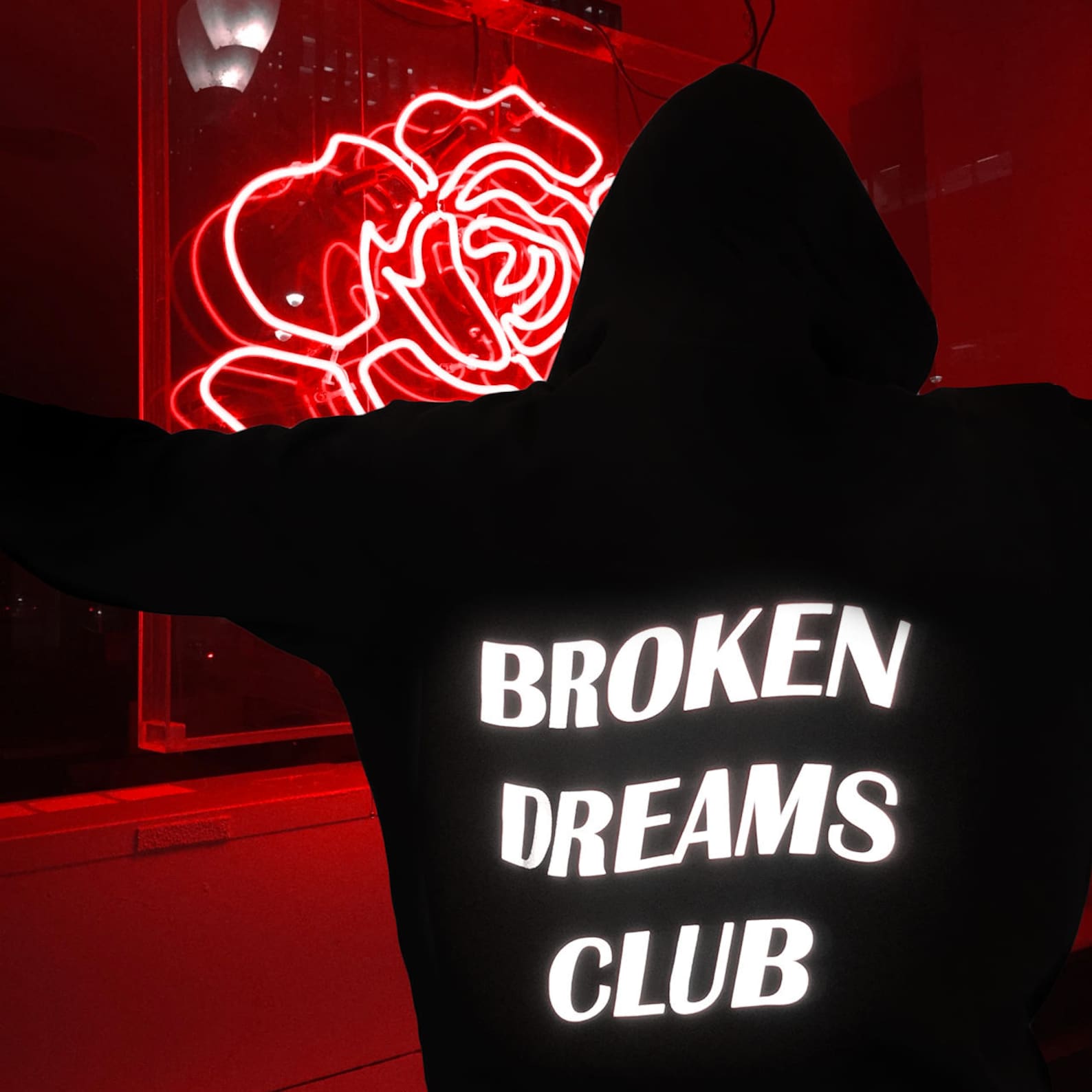 Broken Dreams Club Hoodie - Aesthetic Clothing, Aesthetic Hoodie, Tumblr Clothing, Tumblr Hoodie, Reflective Hoodie, Grunge, Anti Social