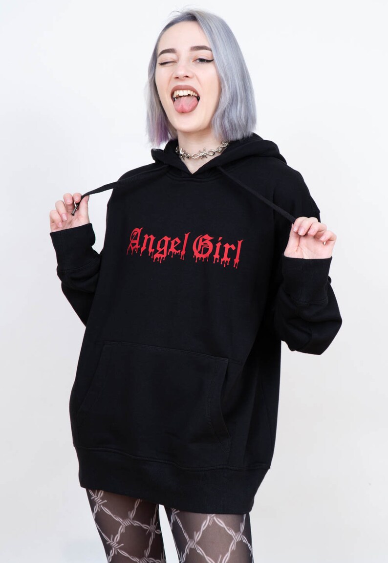 Angel Girl Hoodie Aesthetic Hoodie Angel Shirt Grunge Etsy