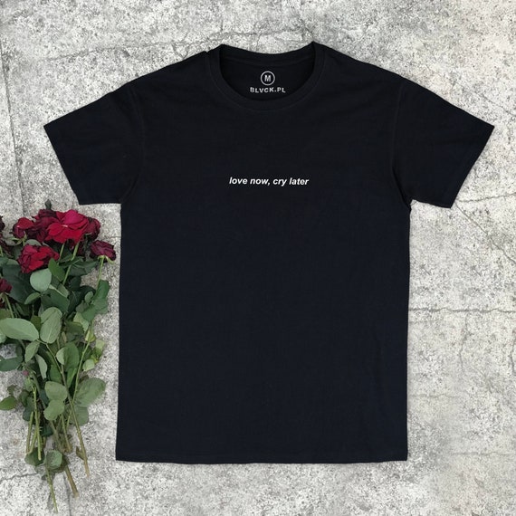 Love Now Cry Later T Shirt Aesthetic Shirt Aesthetic Etsy Love Now Cry Later T Shirt Aesthetic Shirt Aesthetic Etsy
