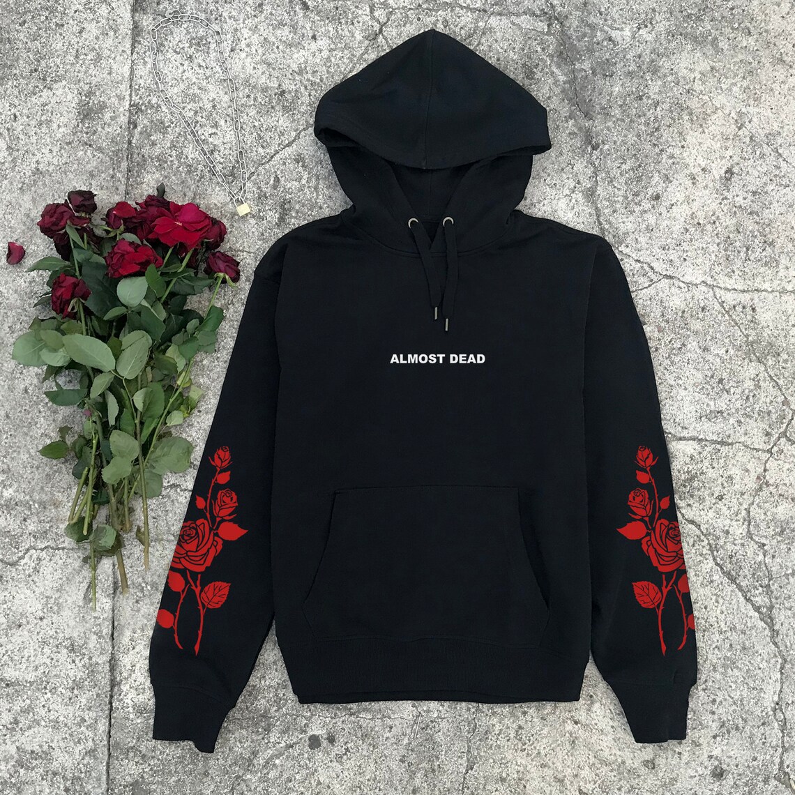 Almost Dead Hoodie Aesthetic Clothing Aesthetic Hoodie - Etsy