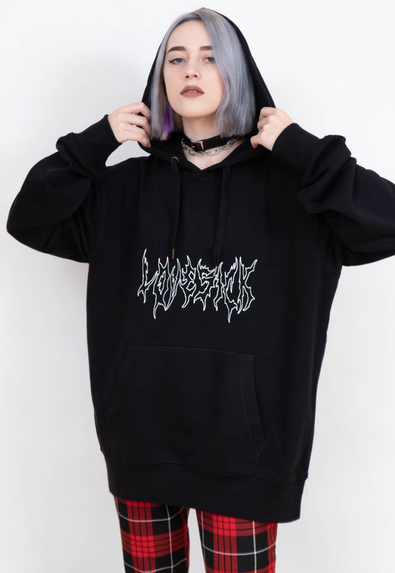 Tumblr black store hoodie