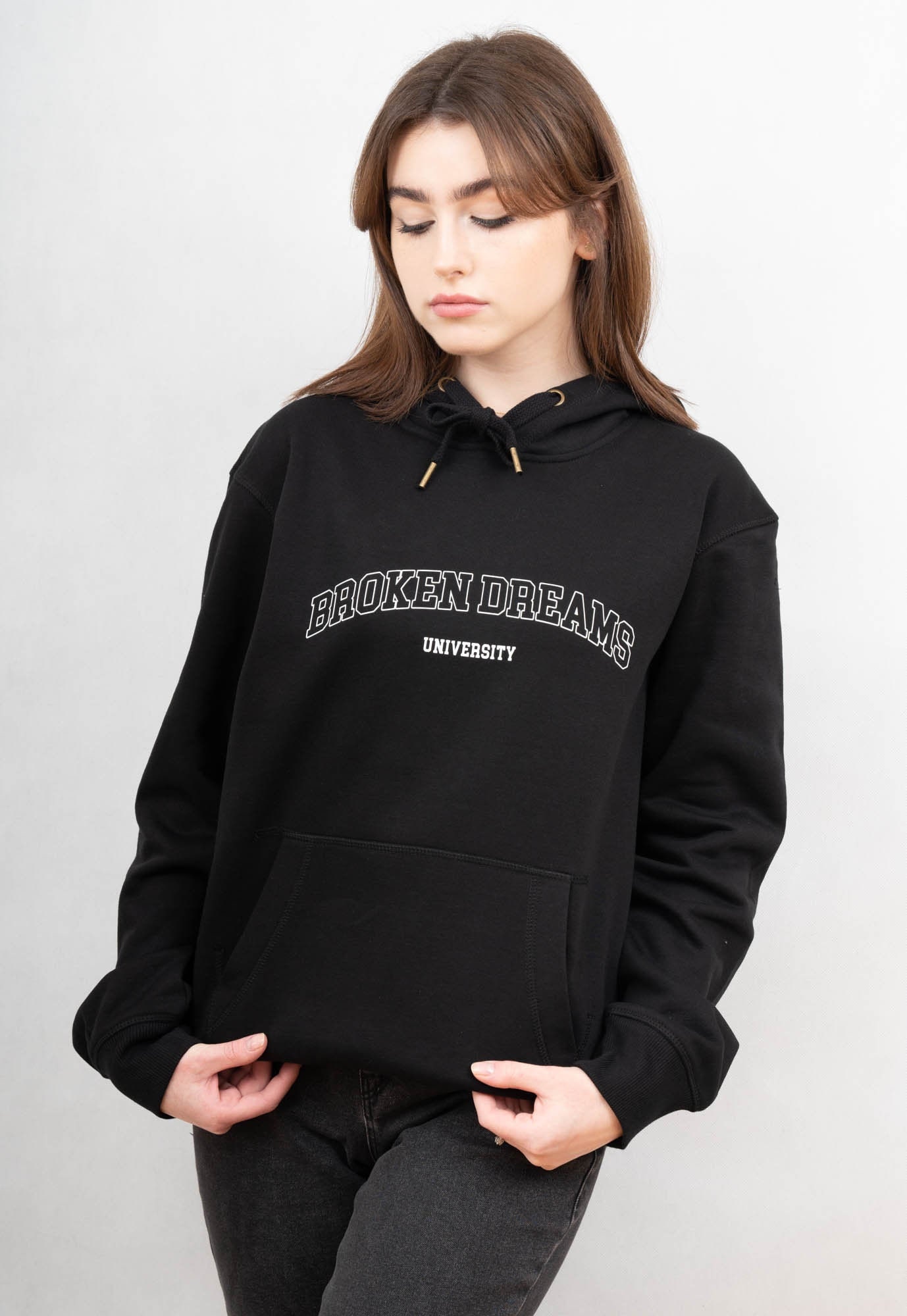 Broken Dreams University Hoodie - Aesthetic Clothing, Aesthetic Hoodie, Tumblr Clothing, Tumblr Hoodie, Grunge, Anti Social, Quote, College