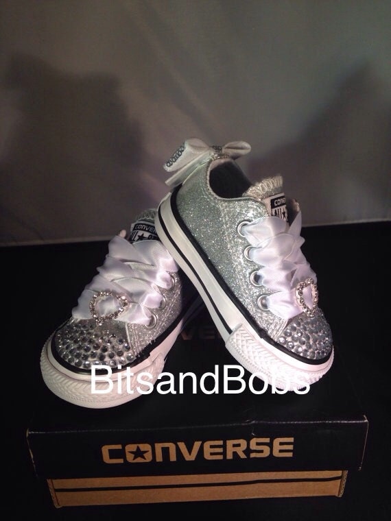 infant glitter converse