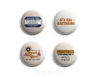 Almost Famous Inspired One Inch Pinback Button Set
