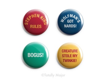 The Monster Squad One Inch Pinback Button Set