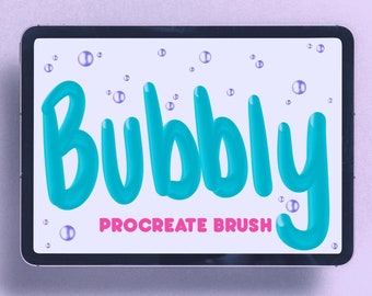 Pędzel Bubbly Procreate | Natychmiastowe pobranie cyfrowe