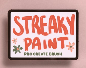 Streaky Paint Procreate Brush | Instant Digital Download