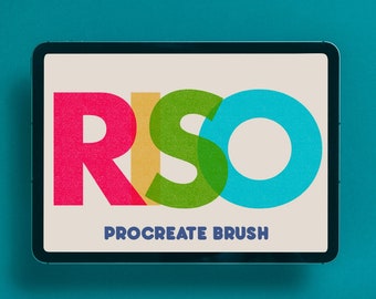 Pincel Risograph para Procreate / Descarga digital instantánea